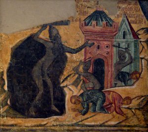 Son Yargı. Novodevichy Manastırı freski, 1654 by Ancient Russian frescos