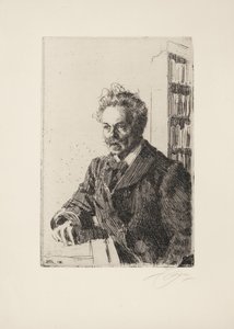 Ağustos Strindberg, 1910 by Anders Leonard Zorn