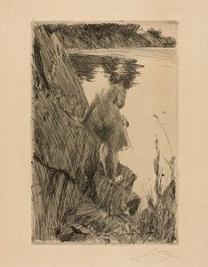 yüzücü by Anders Leonard Zorn