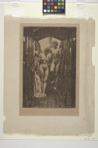 Kabin (gravür) by Anders Leonard Zorn