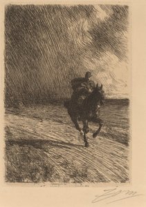 Fırtına, 1891. by Anders Leonard Zorn