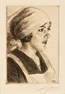 Bir Kadının Çalışması by Anders Leonard Zorn