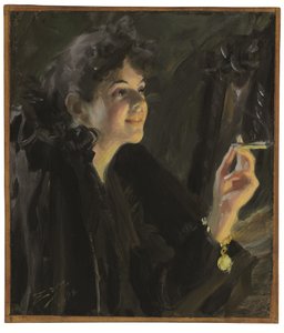 Sigaracı Kız by Anders Leonard Zorn