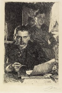 Zorn and His Wife, 1890 by Anders Leonard Zorn