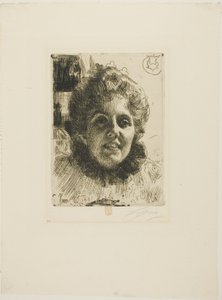 Aurore (Bayan Aurore Klintberg, kızlık soyadı Oxenstierna, Baş) by Anders Leonard Zorn