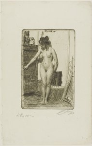 sobanın önünde by Anders Leonard Zorn