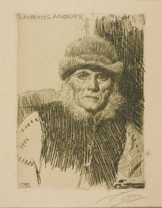 Dalecarlian Köylü (Lavards Anders) by Anders Leonard Zorn