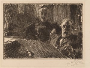 Bay ve Bayan Furstenburg by Anders Leonard Zorn