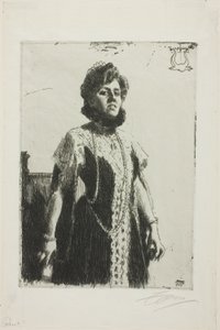 Oxenstierna (Bayan Aurore Klintberg, kızlık soyadı Oxenstierna, Tüm uzunluk) by Anders Leonard Zorn
