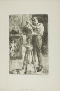 Prens Paul Troubetzköy I (Tüm uzunluk) by Anders Leonard Zorn