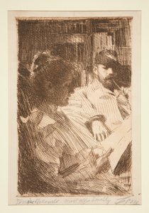 Okuma (Bay ve Bayan Charles Deering) by Anders Leonard Zorn