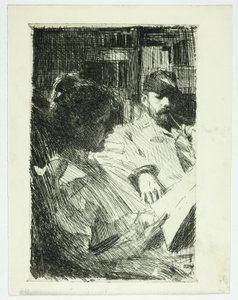 Okuma (Bay ve Bayan Ch. Deering) by Anders Leonard Zorn