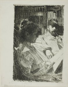 Okuma (Bay ve Bayan Ch. Deering) by Anders Leonard Zorn