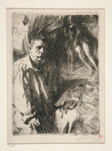 Model II ile Otoportre by Anders Leonard Zorn