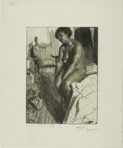 oturan siyah by Anders Leonard Zorn