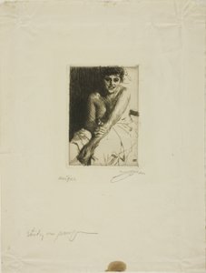 oturma modeli by Anders Leonard Zorn