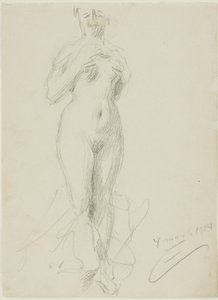 Çıplak Kadın Ayakta by Anders Leonard Zorn