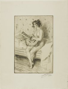 gitarist by Anders Leonard Zorn