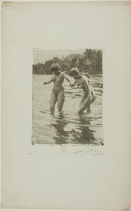 iki banyocu by Anders Leonard Zorn