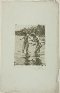 iki banyocu by Anders Leonard Zorn