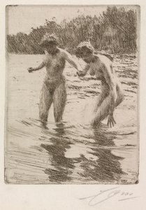 iki banyocu by Anders Leonard Zorn