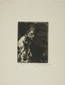 köy kemancısı by Anders Leonard Zorn