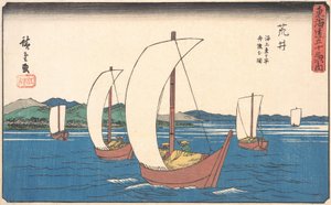 Arai, ca. 1842., yaklaşık 1842. by Ando Hiroshige