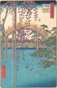 Kameido Tenjin Tapınak Yerleşkesinde, 1856., 1856. by Ando Hiroshige