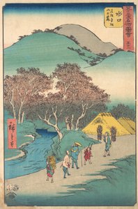 Mizuguchi, 1855. , 1855. by Ando Hiroshige