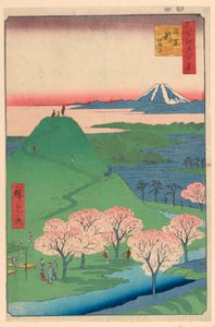 Yeni Fuji, Meguro (meguro, Shin-Fuji) Seriden Yüz Ünlü Edo manzarası by Ando Hiroshige
