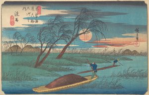 Senba İstasyonu, ca. 1836., yakl. 1836. by Ando Hiroshige