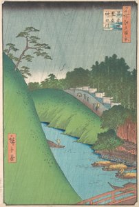 Shohei Köprüsü, Seido Tapınağı ve Kanda Nehri, 1857., 1857. by Ando Hiroshige