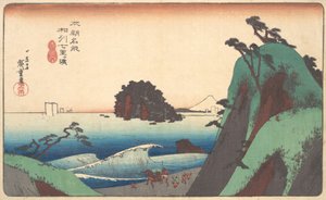 Kaba aşkına, Shchi Ri ga Hama? 1830. , sivrisinek. 1830. by Ando Hiroshige