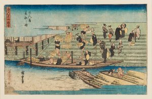 Tahta baskı - Nehir sahnesi, 1797-1858 by Ando Hiroshige