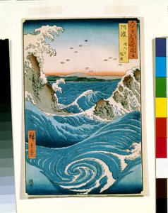 Awa (renkli tahta baskı) by Ando or Utagawa Hiroshige