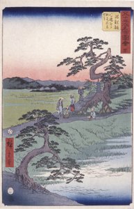 Chiryj (renkli tahta baskı) by Ando or Utagawa Hiroshige