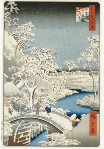 Drum Bridge ve "Batan Güneş" Tepesi, Meguro, "Edo