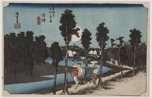 alacakaranlık by Ando or Utagawa Hiroshige
