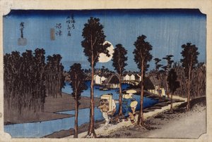 Numazu'da Alacakaranlık Sahnesi, #13 (tahta baskı) by Ando or Utagawa Hiroshige