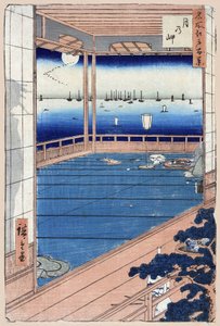 Japonca baskı: Ay Işığı. Edo
