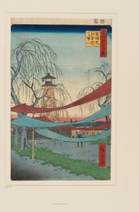 Hatsune binicilik alanları, Bakuro-chō by Ando or Utagawa Hiroshige