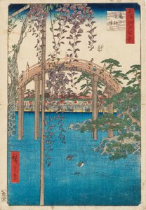Kameido Tenjin Mabedi İçinde by Ando or Utagawa Hiroshige
