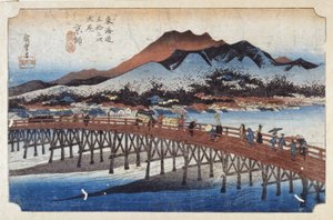 Keishi (Kyoto), Capital (renkli tahta baskı) by Ando or Utagawa Hiroshige