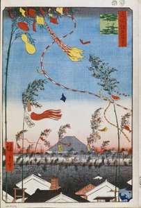 Tanabata Festivali Sırasında Şehrin Her Yerinde Refah (Edo