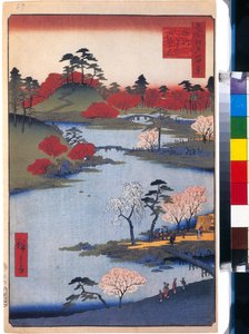 Le jardin du tapınağı Hachiman a Fukagawa (Edo