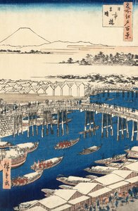 Nihonbashi, Kardan Sonra Temizlemek, Utagawa Hiroshige by Ando or Utagawa Hiroshige