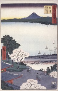 Otsu (Biva Gölü) by Ando or Utagawa Hiroshige