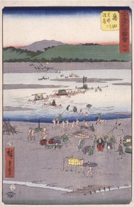 Şimada by Ando or Utagawa Hiroshige