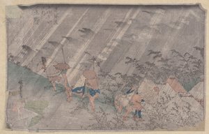 Shono (renkli tahta blok) by Ando or Utagawa Hiroshige