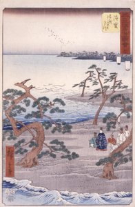 İstasyon 30, Hamamatsu (renkli tahta baskı) by Ando or Utagawa Hiroshige